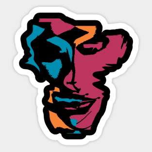 Artistic Portrait Painting Style Sticker